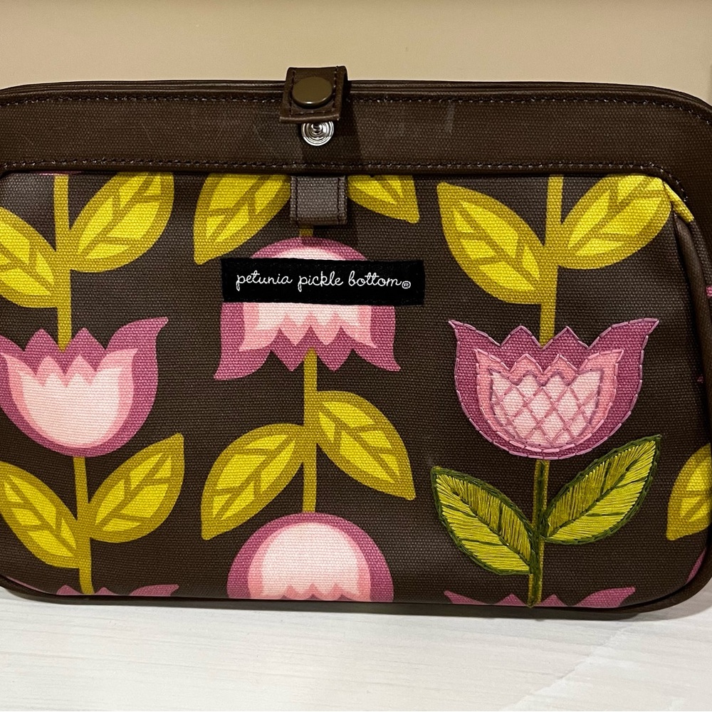 Petunia Pickle Bottoms Compact Diaper bag, with change pad.